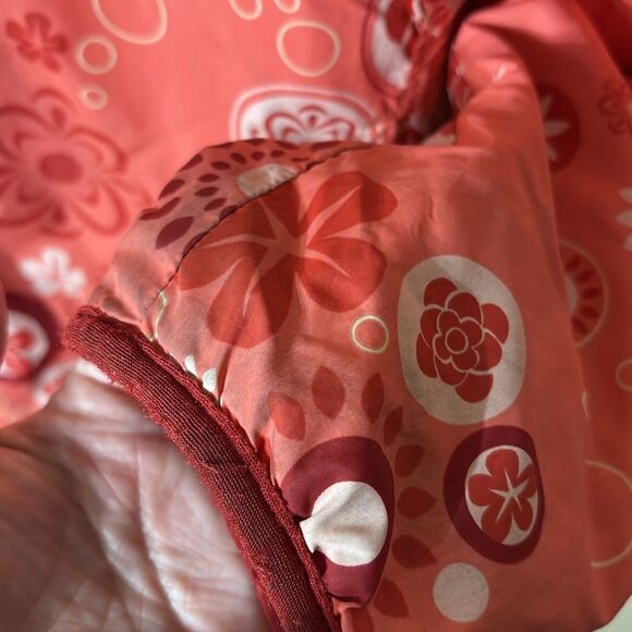 Patagonia women’s medium flip side reversible hooded jacket floral outdoor - Picture 3 of 11